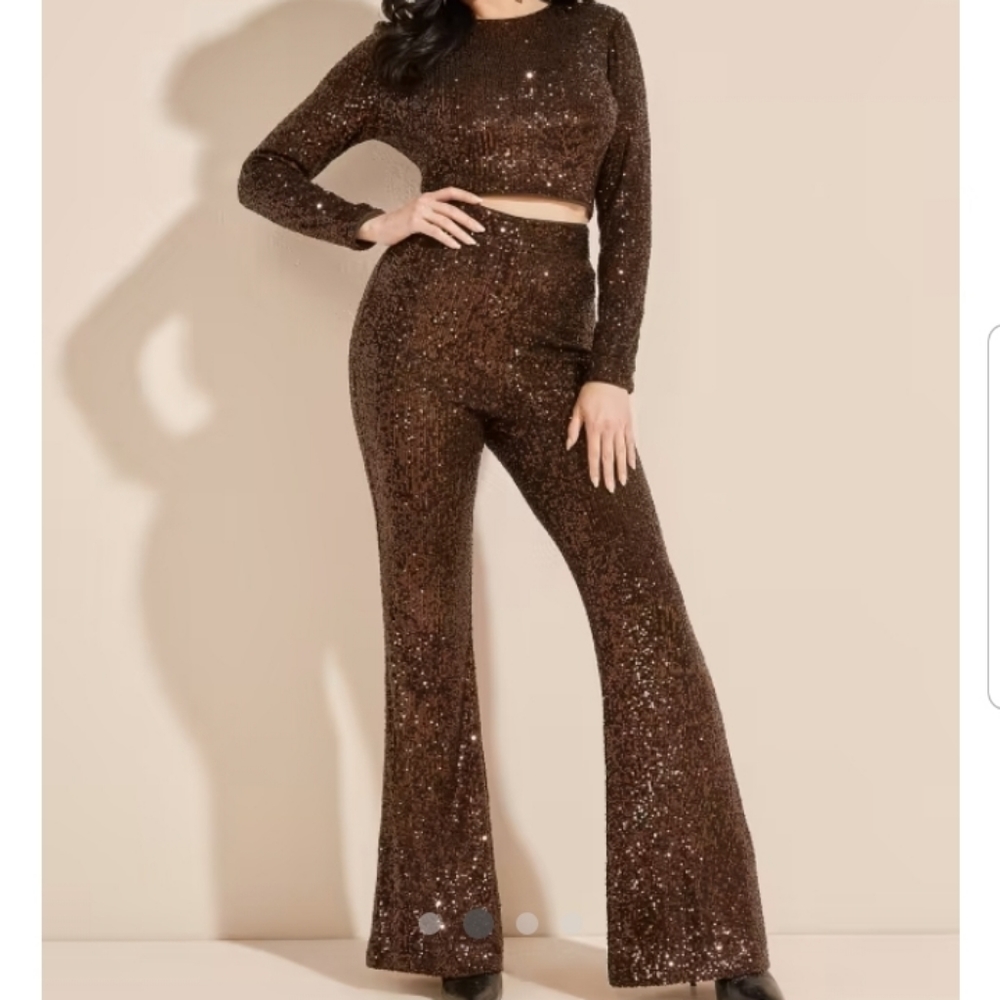 Guess by Marciano Sequin high waist pants